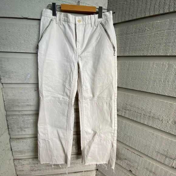 marc jacobs | cropped off-white pants - Picture 1 of 5